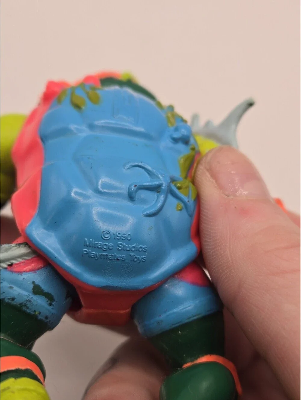 Vintage 1990 TMNT Teenage Mutant Ninja Turtles Mike the Sewer Surfer Missing Arm